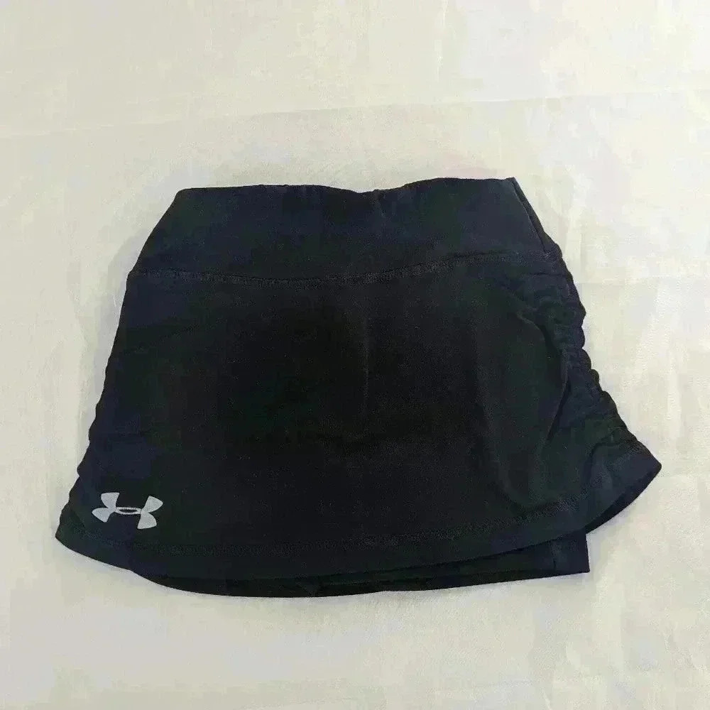 Under Armour Girls Size 6x Black Skort Heatgear